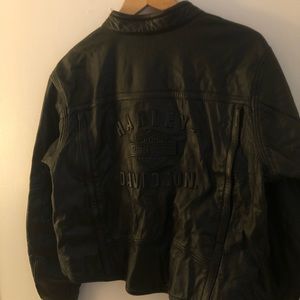 Harley-Davidson Embossed Leather Bar Shield Shifter Motorcycle Jacket